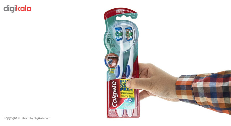 پک مسواک کلگیت مدل 360 Degree Whole Mouth Clean بسته 2 عددی