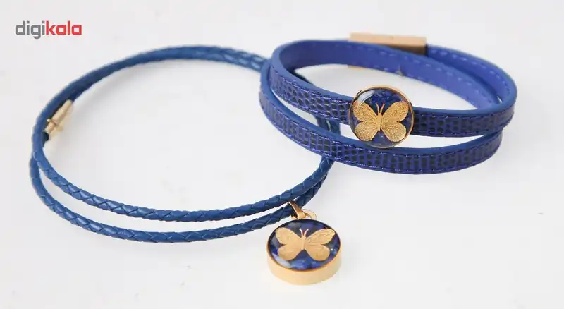 نیم ست ورق طلا گالری الون طرح پروانه کد 198137