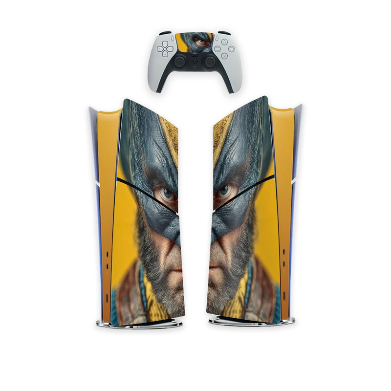 برچسب کنسول بازی پلی استیشن 5 اسلیم کایمون مدل WOLVERINE کدP5S046 بسته 6عددی