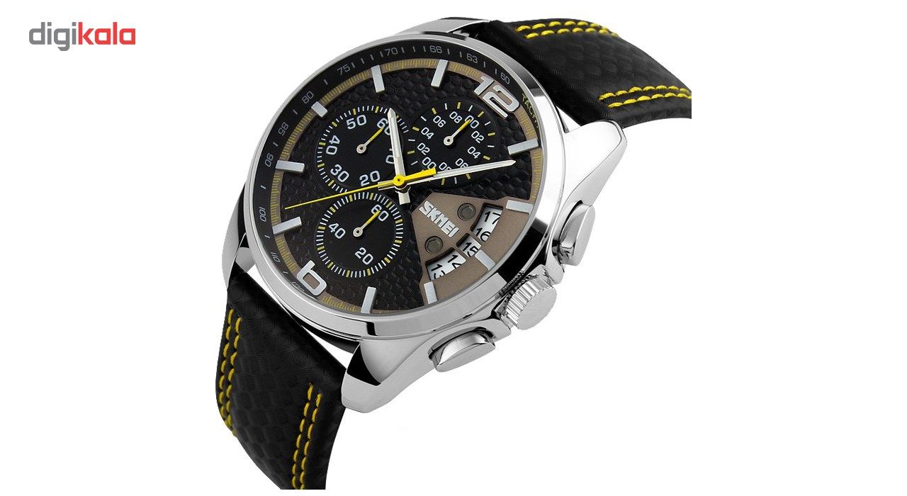 ساعت مچی عقربه ای مردانه اسکمی مدل S9106/Yellow