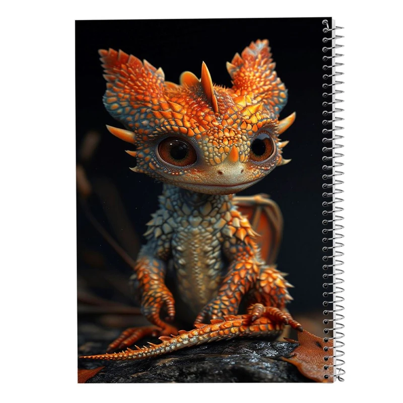 دفتر ژورنال نویسی 50 برگ مدوپد مدل نقطه ای طرح اژدها کد DF16813