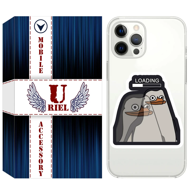 کاور یوریل مدل Clear کد 84 طرح Loading مناسب برای گوشی موبایل اپل iPhone 13 Pro Max