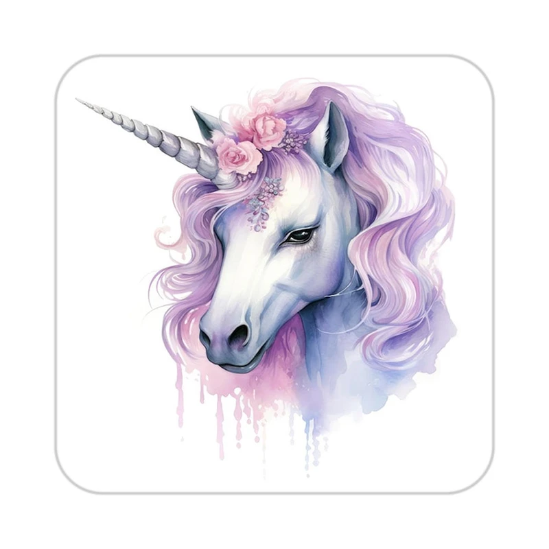 زیر لیوانی کاکتی طرح اسب تک شاخ و یونیکورن مدل mp33395