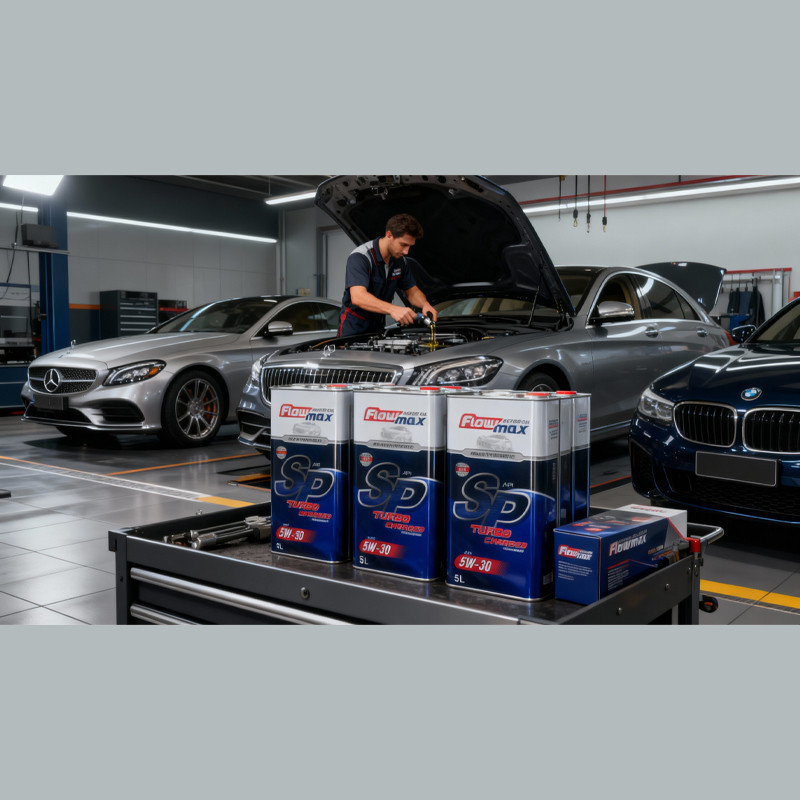 روغن موتور توربوشارژ فلومکس مدل SP 5W-30 حجم 5 لیتر