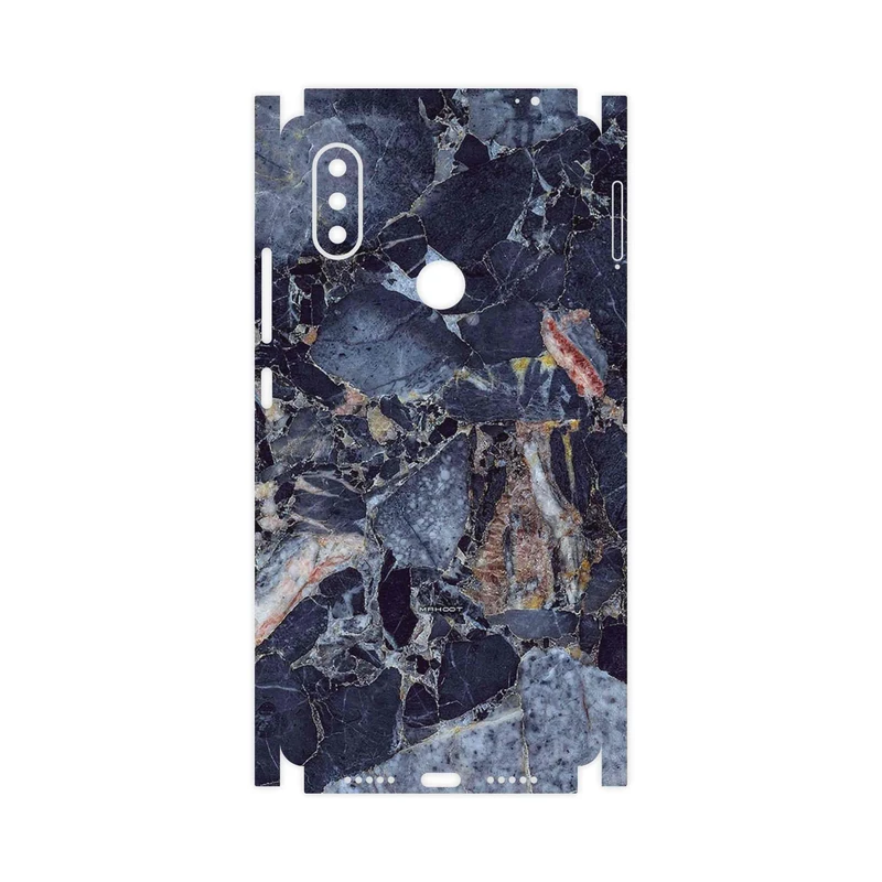 برچسب پوششی ماهوت مدل Broken black marble-FullSkin مناسب برای گوشی موبایل شیائومی Mi 8 SE
