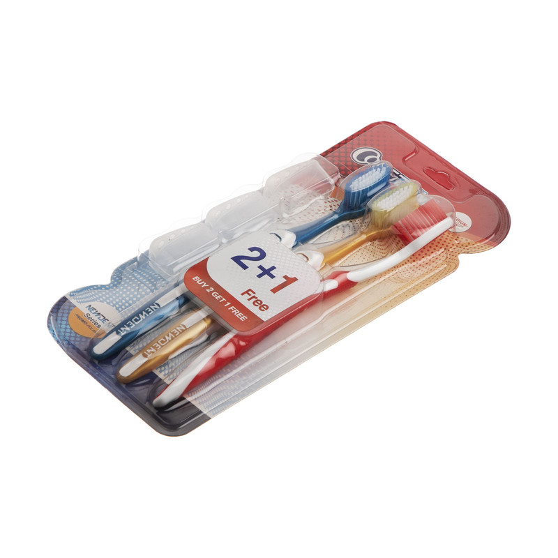 مسواک کانفیدنت مدل san924 با برس نرم بسته 3 عددی