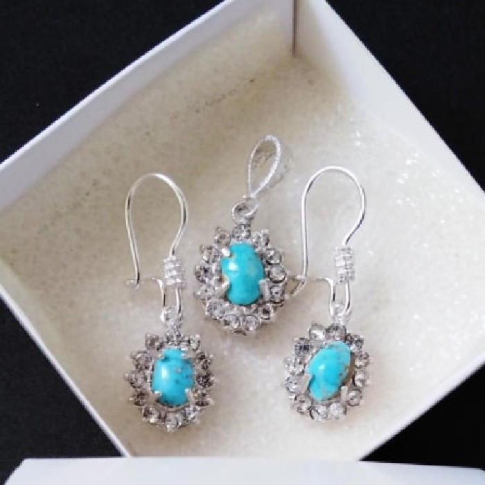 نیم ست نقره زنانه مدل P8940