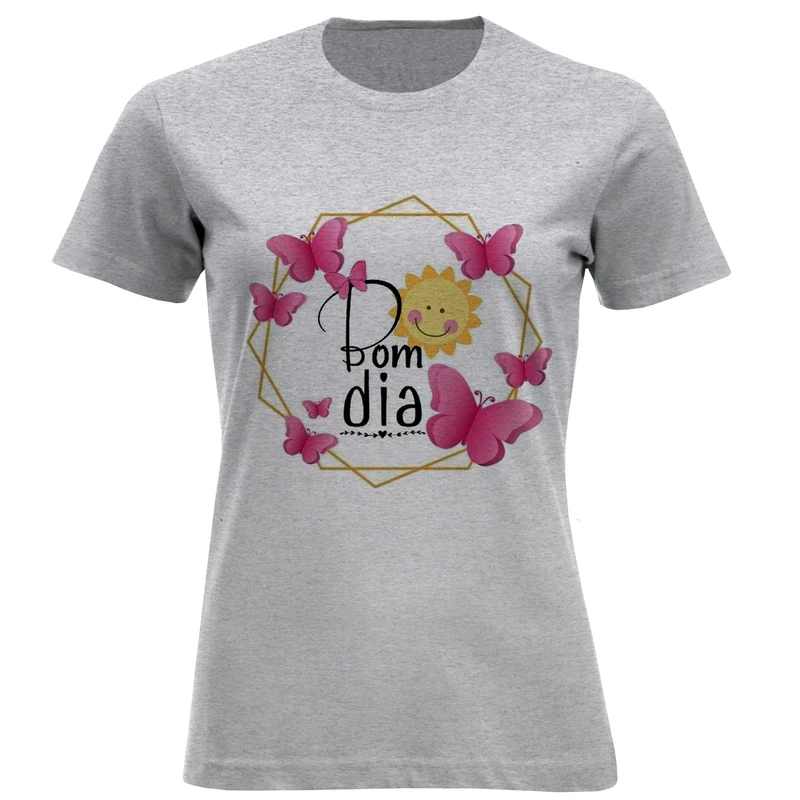 تی شرت آستین کوتاه زنانه مدل F1178 BomDia