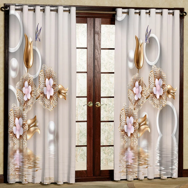 پرده مدل چاپی هازان پانچی کد 340 سایز 200x140 سانتی متر