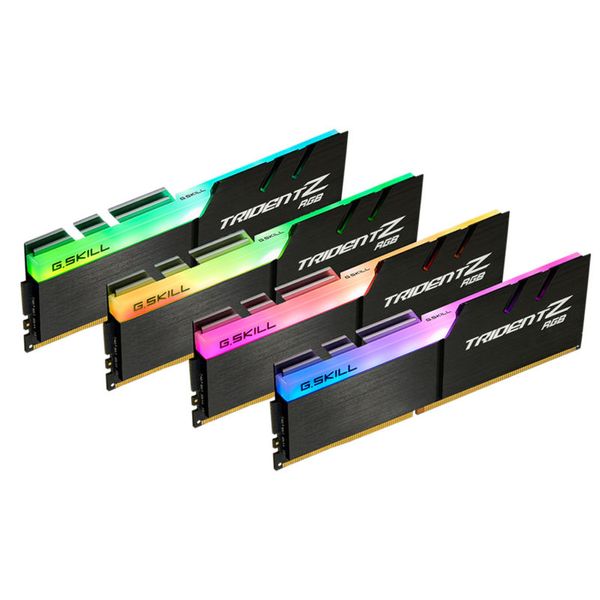 رم دسکتاپ DDR4 چهار کاناله 3200 مگاهرتز CL16 جی اسکیل مدل TRIDENTZ RGB ظرفیت 128 گیگابایت