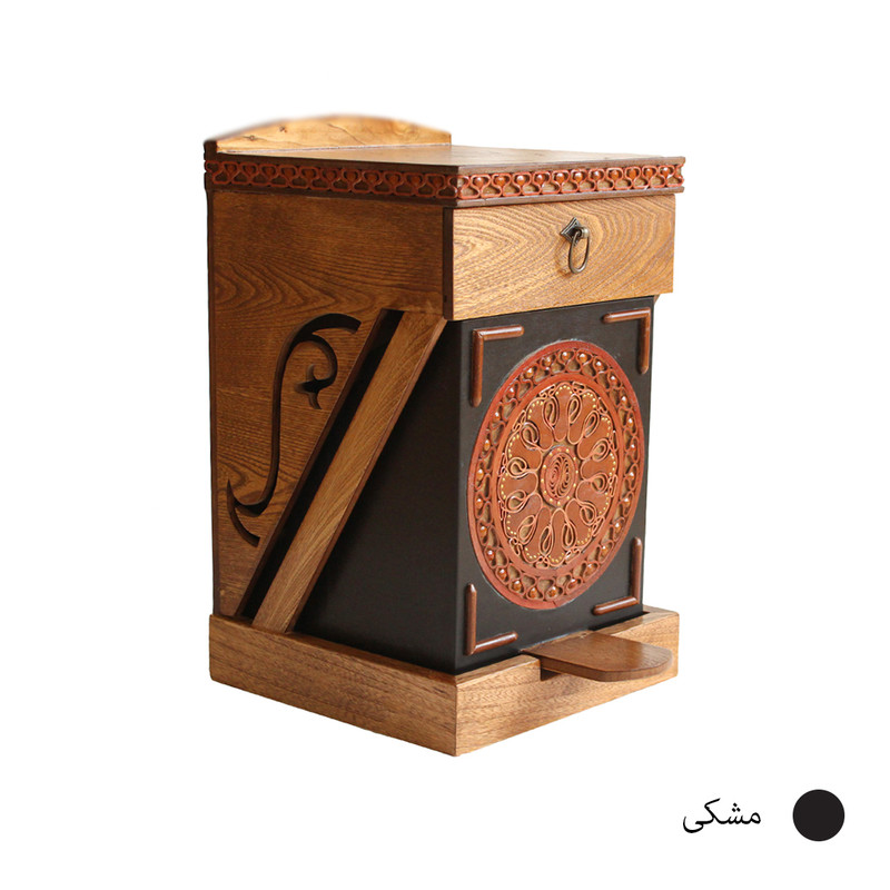 ست سطل و جای دستمال کاغذی مدل پدالی