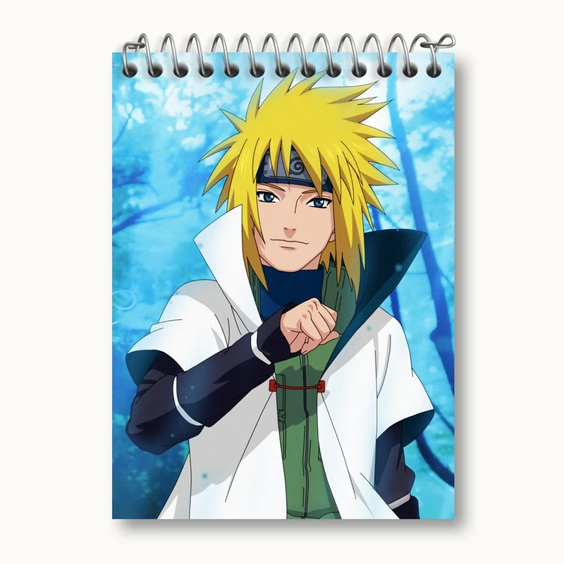 دفتر یادداشت 50 برگ خندالو مدل میناتو اوزوماکی انیمه ناروتو Naruto کد 11240
