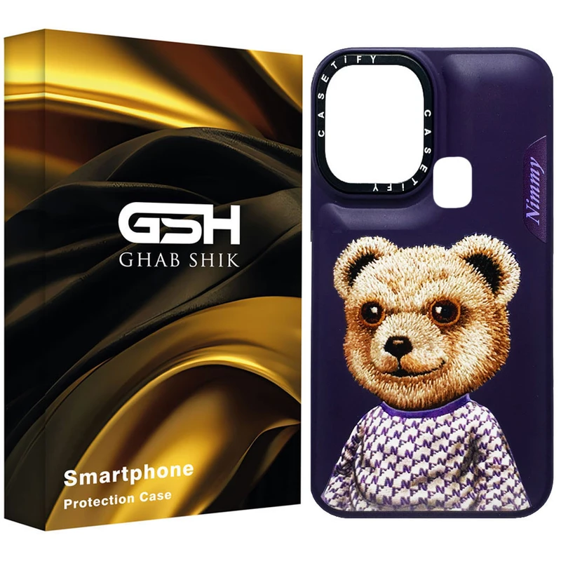 کاور قاب شیک مدل سیلیکونی طرح پوفی مناسب برای گوشی موبایل سامسونگ Galaxy A21s