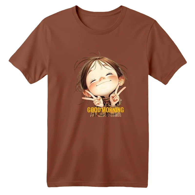 تی شرت آستین کوتاه بچگانه مدل دخترک کد 1