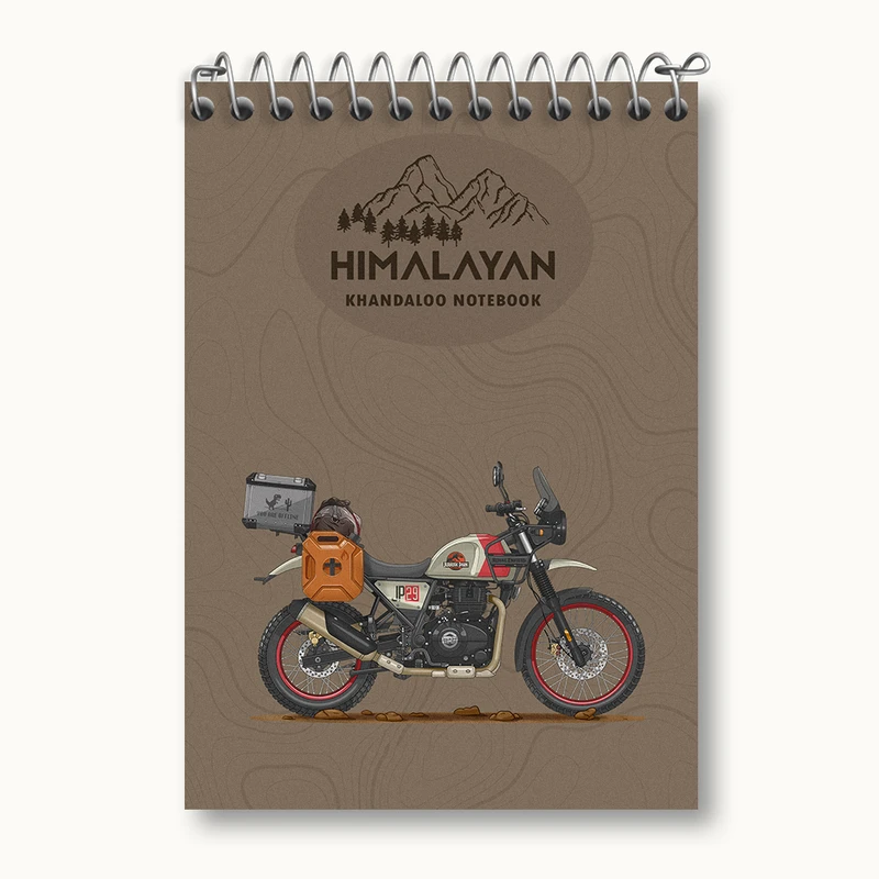 دفتر یادداشت 50 برگ خندالو طرح موتور سیکلت کد N5848