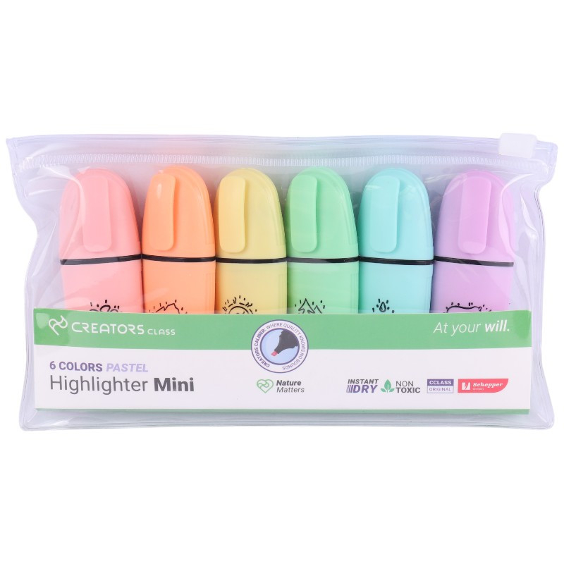 ماژیک علامت گذار کریتورز کلاس مدل Mini-HLP بسته 6 عددی