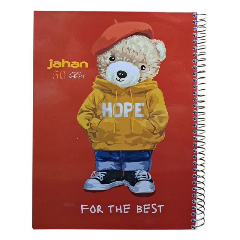 دفتر مشق 50 برگ جهان مدل تدی و هودی کد 700