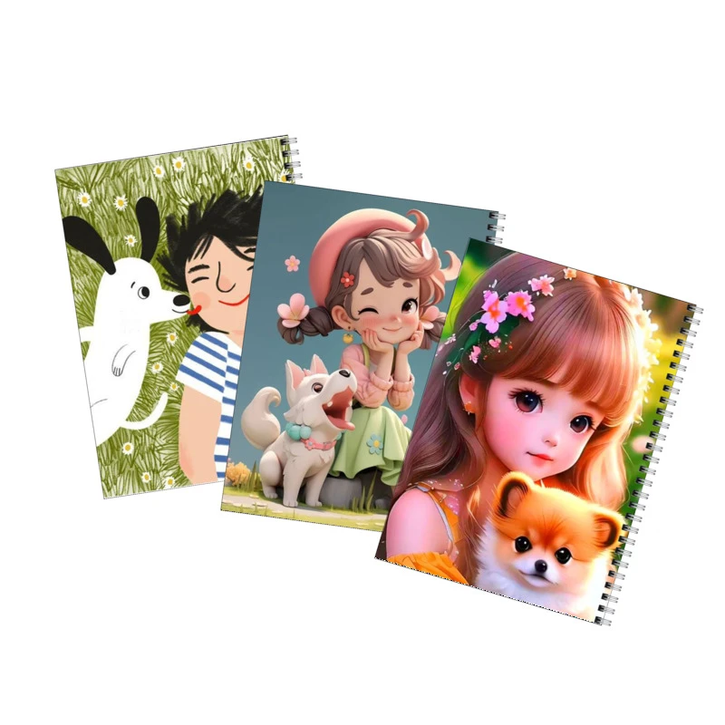 دفتر مشق 80 برگ بامبیلیپ طرح دخترانه فانتزی کد 75 مجموعه 3 عددی