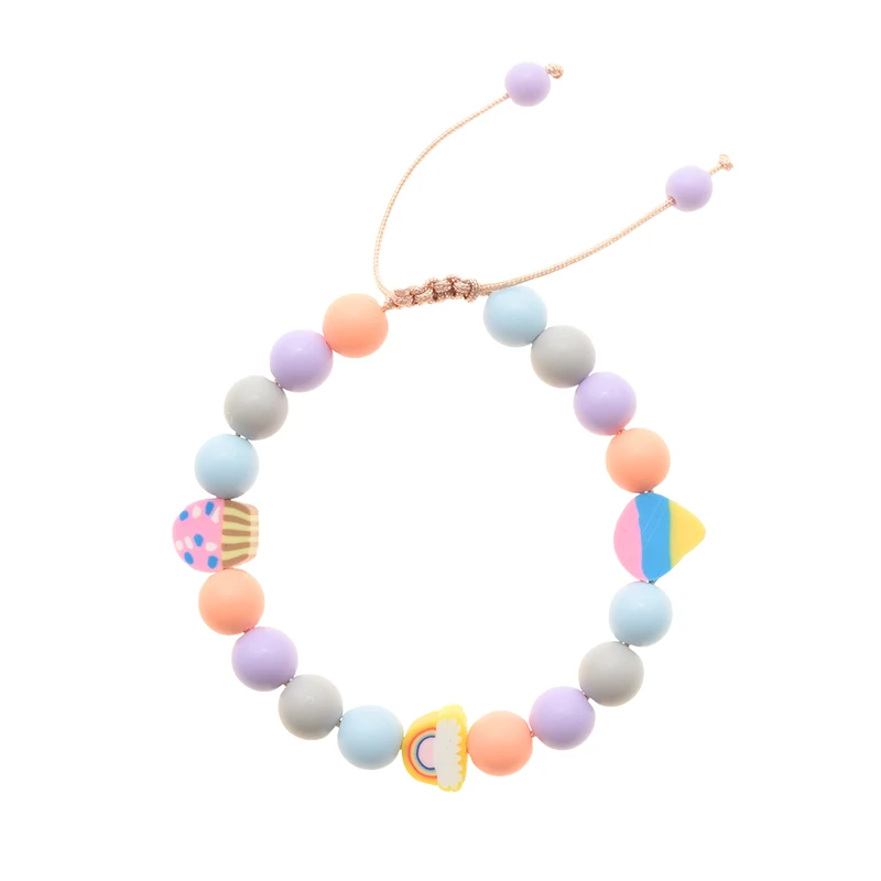 دستبند دخترانه دلنار گالری مدل کاپ کیک و بستنی