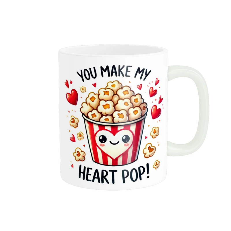 ماگ پاد آفرین طرح پاپ کورن کد 1990