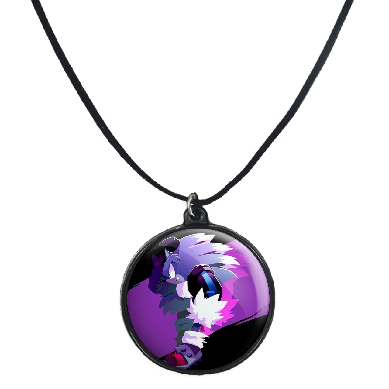 گردنبند پرمانه طرح سونیک کد pmb.14963 مدل دو طرفه