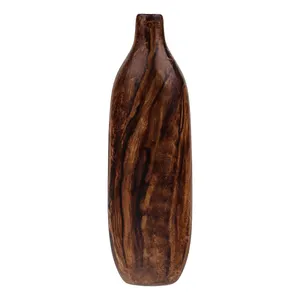 گلدان دکوری سفالی طرح چوب مدل 001
