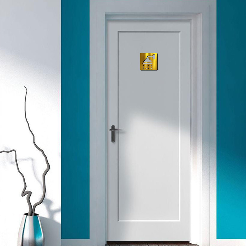 تابلو نشانگر آژنگ طرح دوش حمام کد 02