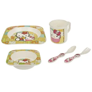 ست 5 تکه غذاخوری کودک بلو بیبی مدل Hello Kitty M0026