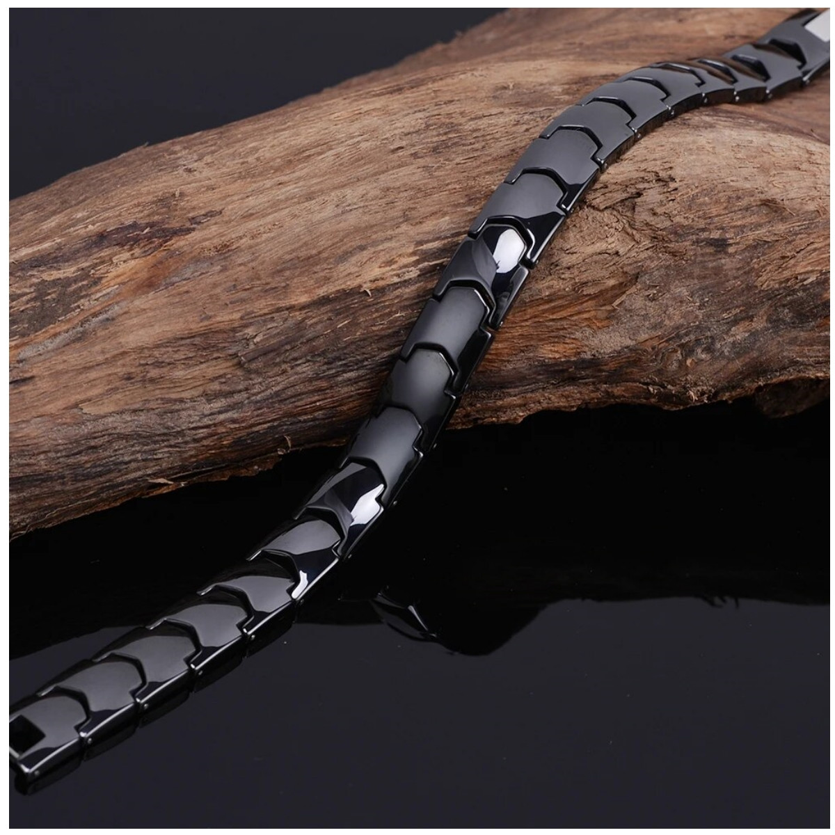 دستبند مردانه مغناطیسی مدل tungsten کد s24 دستبند مردانه مغناطیسی مدل tungsten کد s24