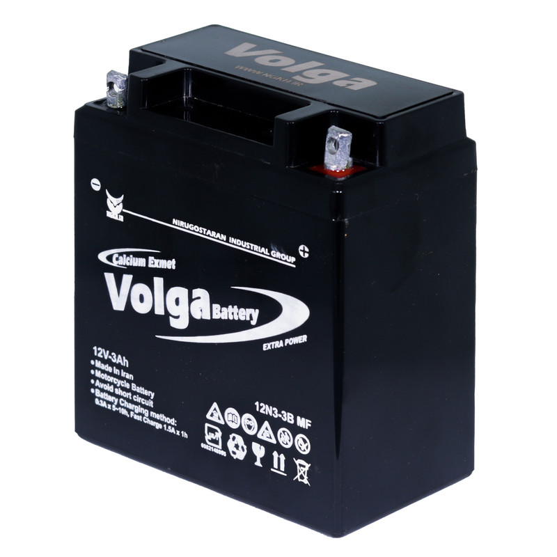 باتری موتورسیکلت ولگا مدل 12N3-3B