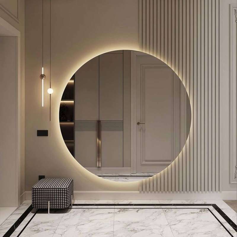 آینه الف طرح گرد کد BA-100