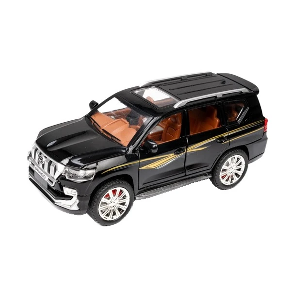 ماشین بازی تویوتا پرادو فلزی موزیکال چراغ دار مدل دایکست 1:24