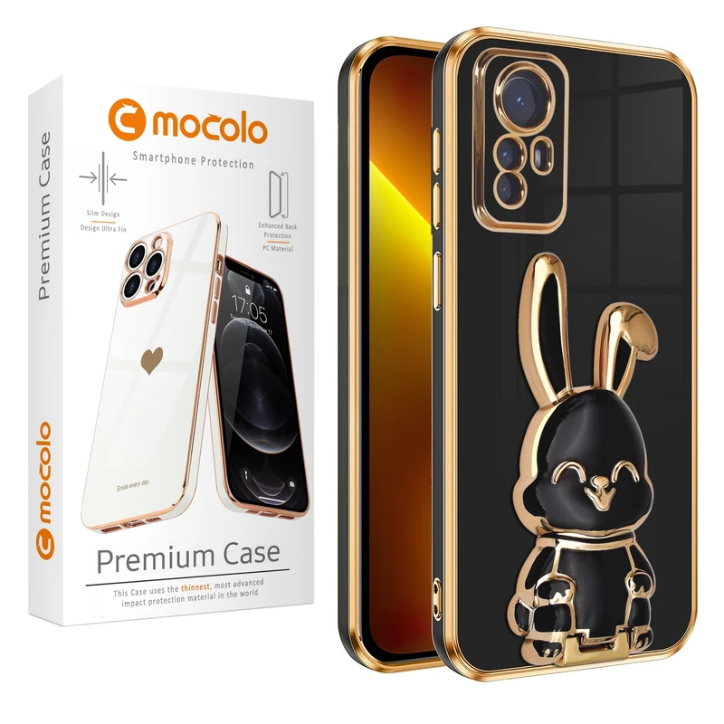 کاور موکولو مدل Lapin مناسب برای گوشی موبایل شیائومی Redmi Note 12S به همراه پایه نگهدارنده