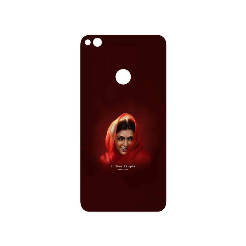 برچسب پوششی ماهوت مدل Portrait of an Indian Woman مناسب برای گوشی موبایل آنر 8 Lite