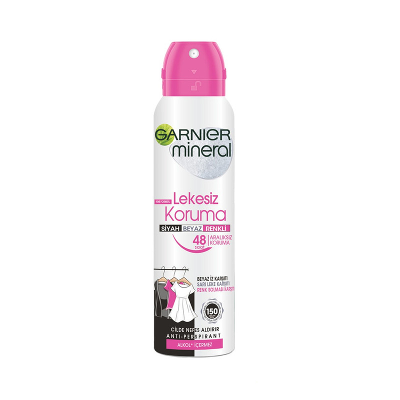 اسپری ضد تعریق گارنیه مدل Mineral Lekesiz Koruma حجم 150 میلی لیتر