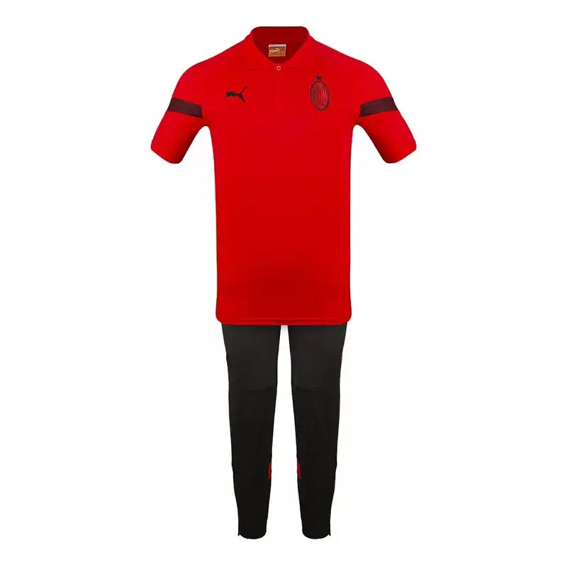 ست پولوشرت و شلوار ورزشی مردانه مدل فوتبال هتلی آث میلان NK-8110