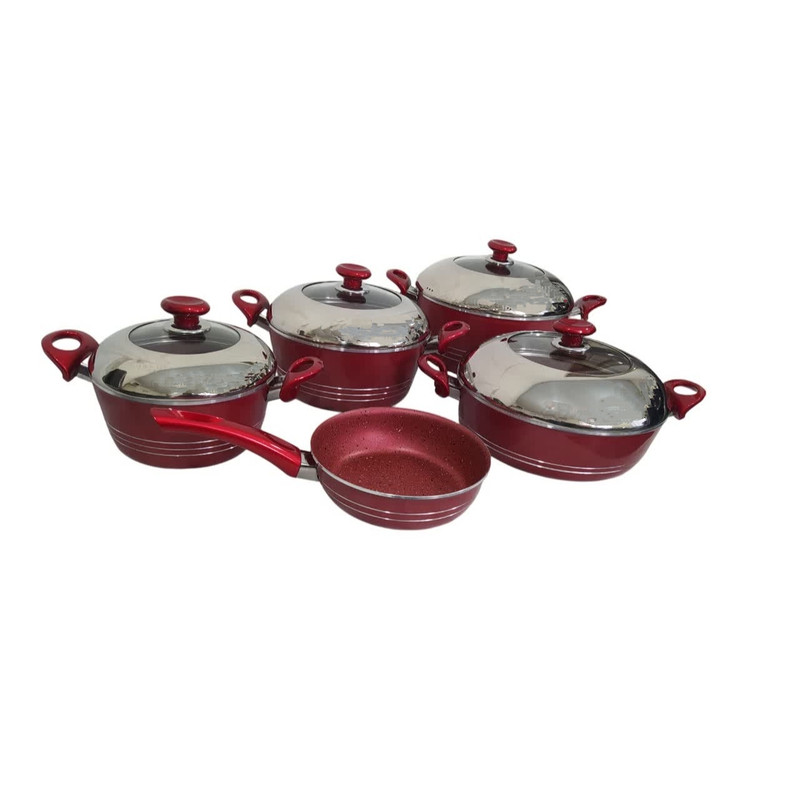 سرویس پخت و پز ۹ پارچه آذین مدل نیلوفر