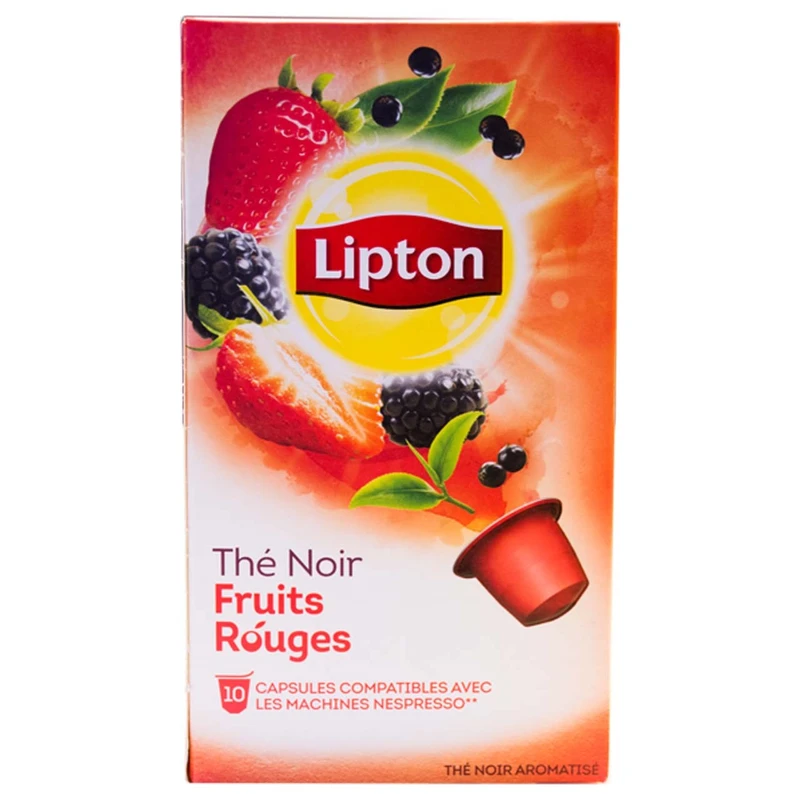 کپسول چای لیپتون مدل Fruits Rouges