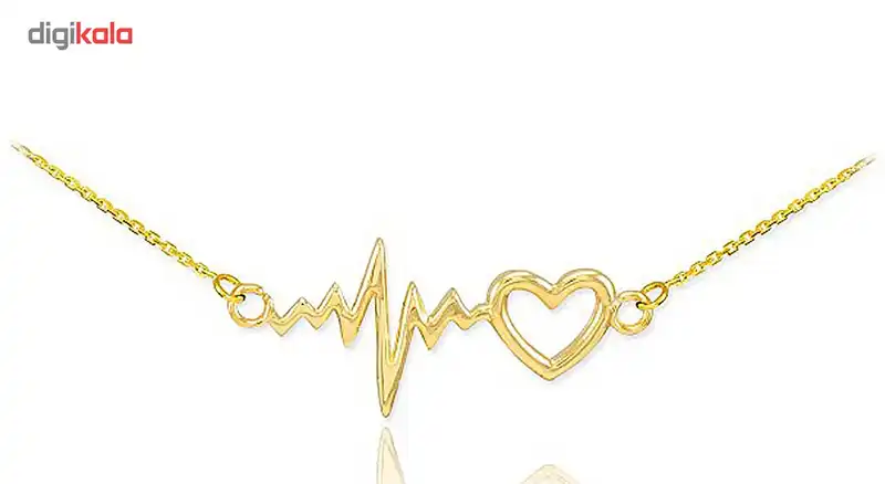 گردنبند نقره ترمه مدل قلب و ضربان Termeh a24