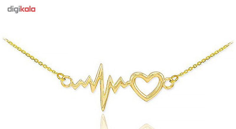 گردنبند نقره ترمه مدل قلب و ضربان Termeh a24