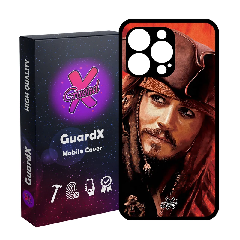 کاور گارد ایکس طرح Johnny Depp مدل Glass10205 مناسب برای گوشی موبایل اپل iPhone 13 Pro