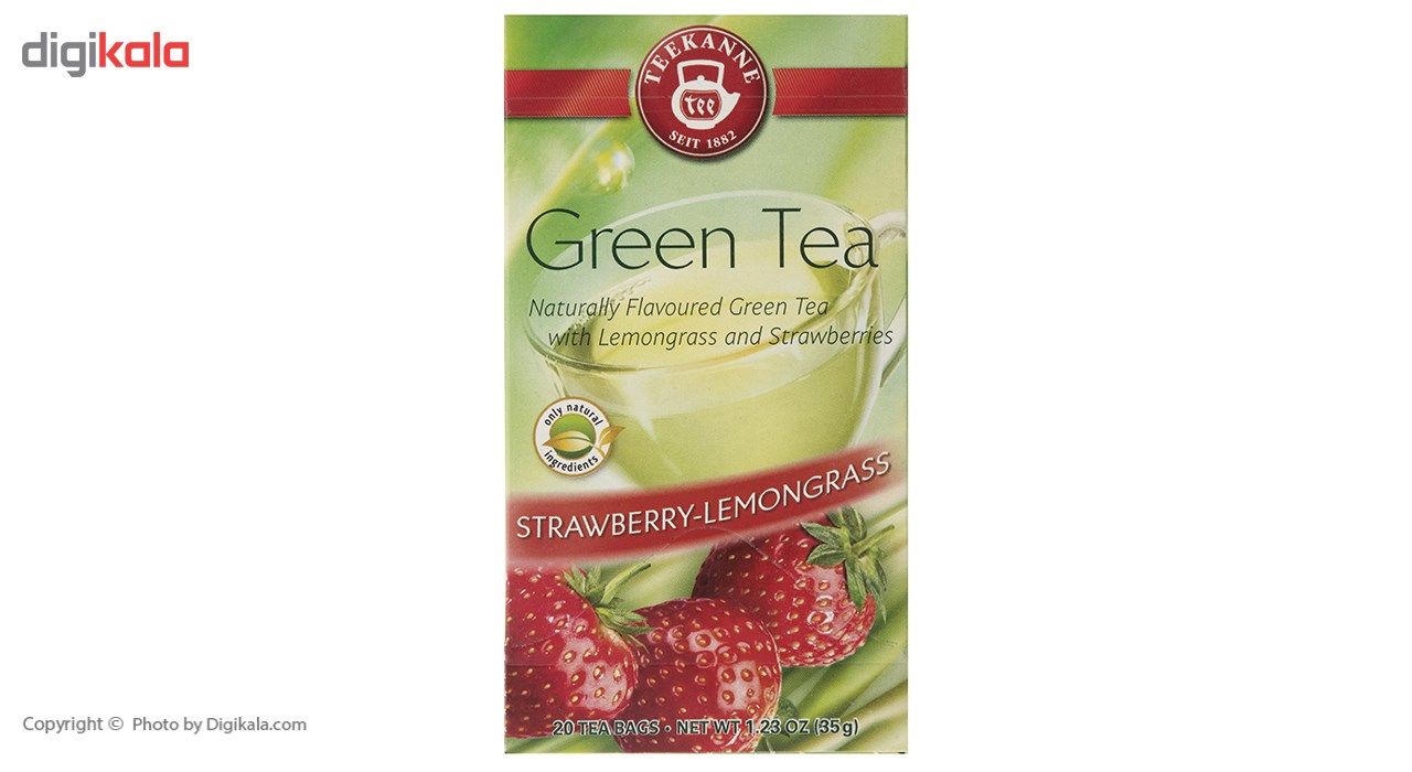 چای سبز کیسه ای تی کانه مدل Strawberry Lemongrass بسته 20 عددی main 1 4