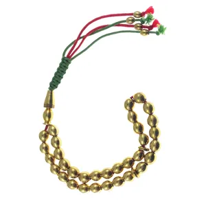 تسبیح سلین کالا مدل برنجی 33دانه سایز 8