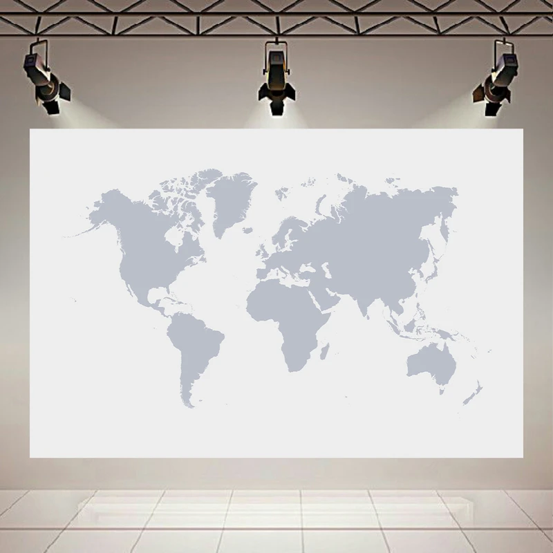 پوستر طرح نقشه جهان مدل ساده کد AR304968