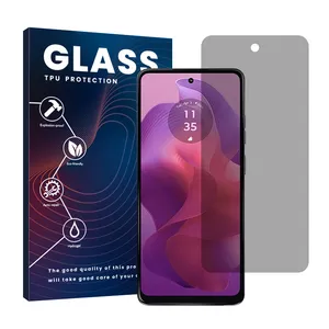 Glass HyPRV model privacy screen protector suitable for Motorola Moto G24 mobile phone