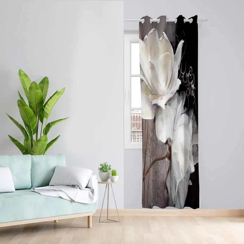 پرده مدل مخمل پانچی کد 1165سایز 140x200 سانتی متر