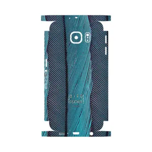 MAHOOT Turquoise feathers-FullSkin Cover Sticker for Samsung Galaxy S6 Edge