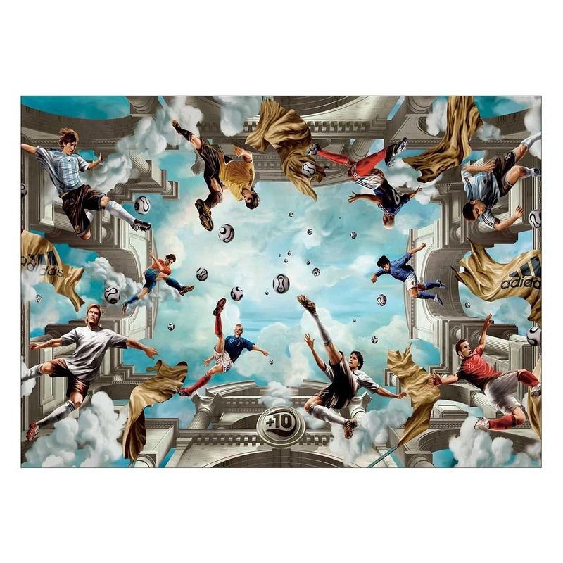 تابلو شاسی ونسونی طرح Soccer Religion سایز 50x70 سانتی متر