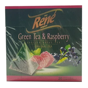 بسته دمنوش میوه ای رنه مدل Green Tea and Raspberry