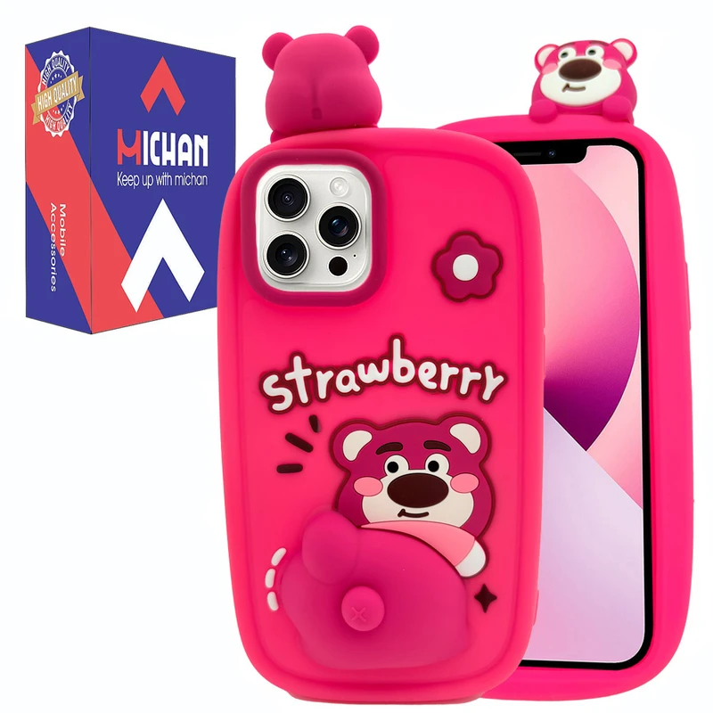 کاور میچان مدل Strawberry مناسب برای گوشی موبایل اپل Iphone 12/12 PRO
